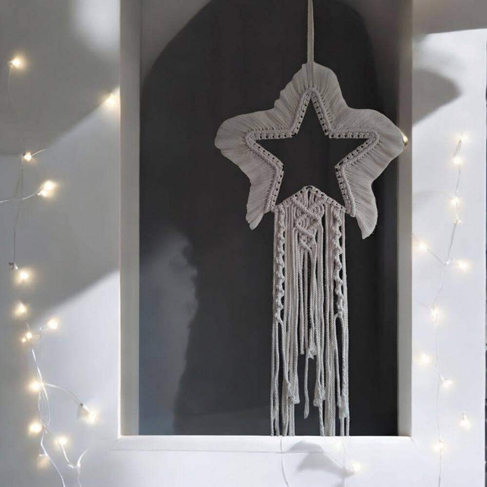 Macrame Pakket Kerstster Dromenvanger Ecru - Hobbygaren