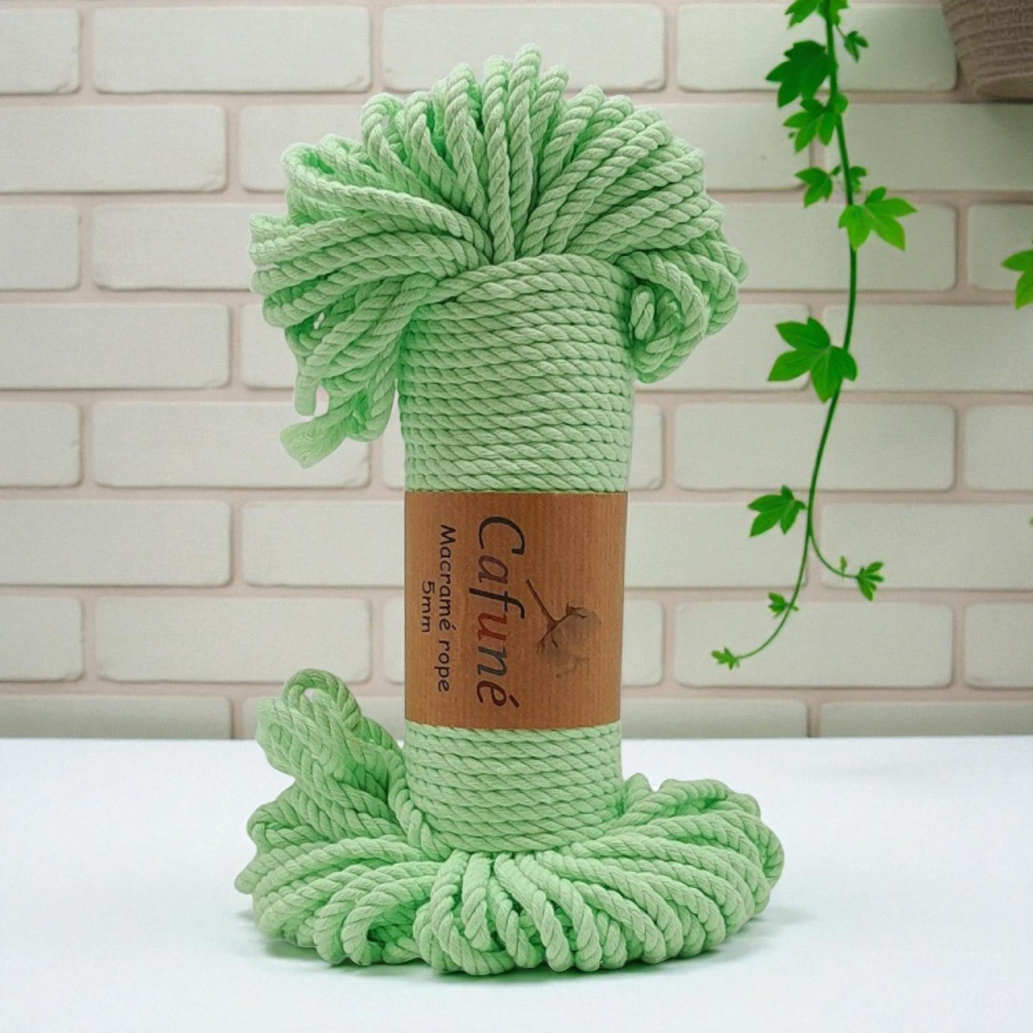 Macrame Touw 5mm -Bundel-Neon Groen