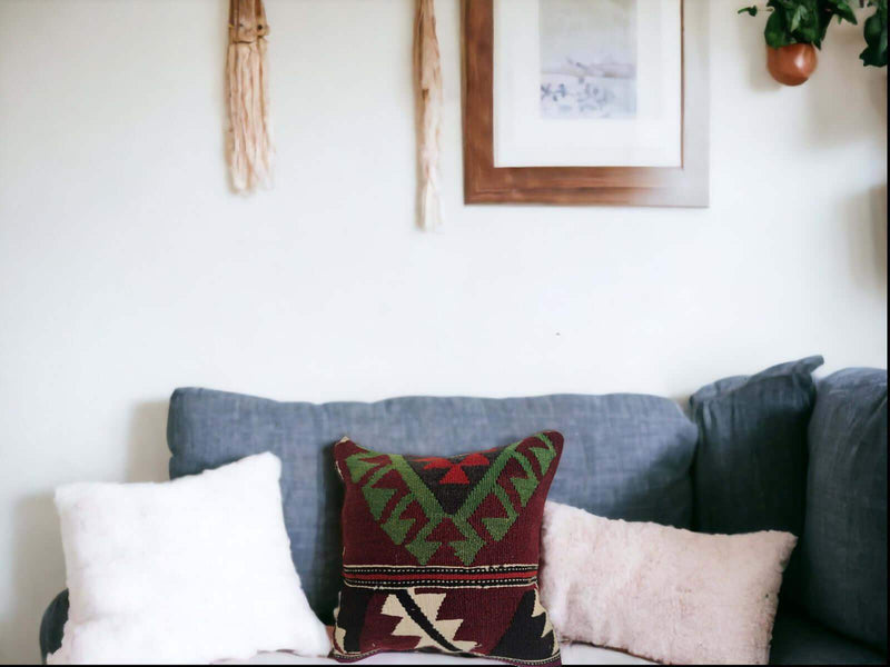 Vintage Kelim Kussenhoes -40x40 cm -2 - Hobbygaren