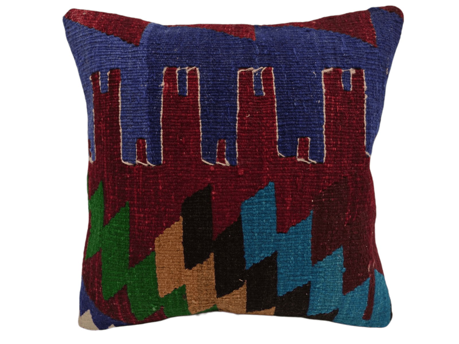 Vintage kelim kussenhoes 40x40, Authentiek