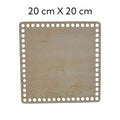 Houten Bodem-Vierkant-Naturel-20cmx20cm - Hobbygaren
