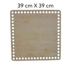 Houten Bodem-Vierkant-Naturel-39cmx39cm - Hobbygaren