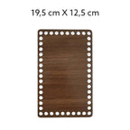 Bodems voor Manden en woondecoratie – Bruin Rechthoek MDF. Maak een mand, dienblad of servettenhouder met deze houten bodem.