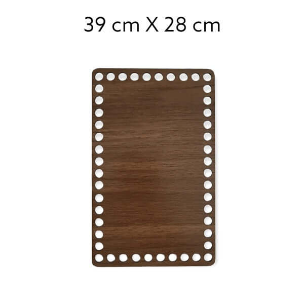 Maak een mand, dienblad of servettenhouder met deze houten bodem.