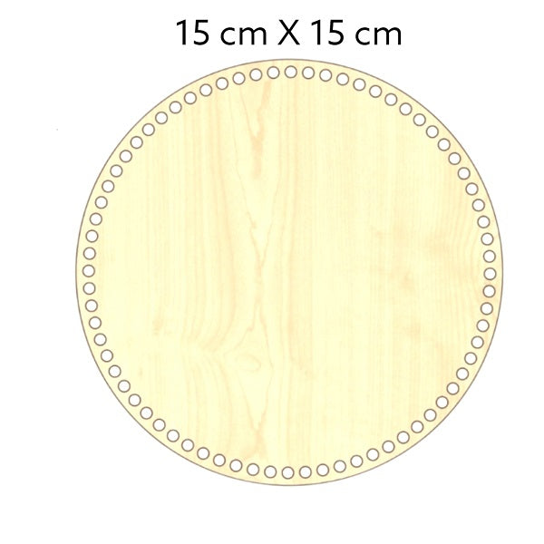 Blank houten MDF bodem 15cm – voor manden, tassen en dienbladen. Hobbygaren.nl