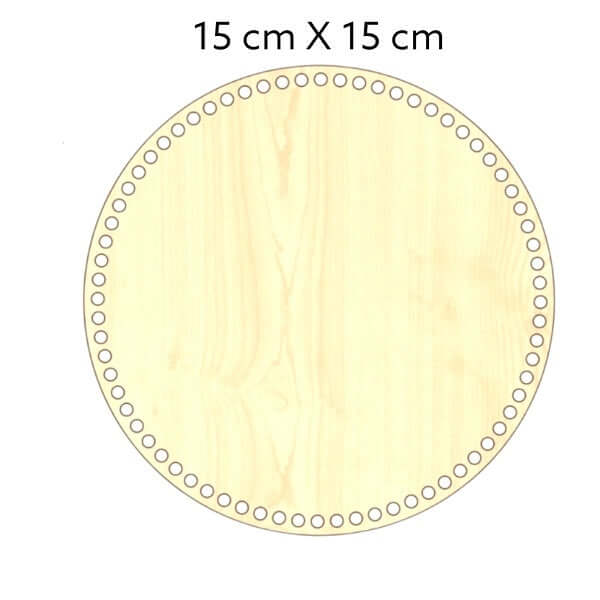 Blank houten MDF bodem 15cm – voor manden, tassen en dienbladen. Hobbygaren.nl