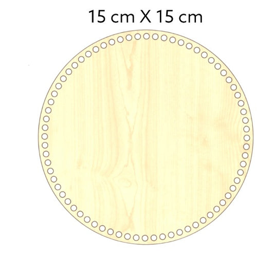 Blank houten MDF bodem 15cm – voor manden, tassen en dienbladen. Hobbygaren.nl