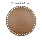 Maak een mand, dienblad of servettenhouder met deze houten bodem.