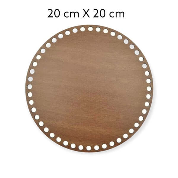 Maak een mand, dienblad of servettenhouder met deze houten bodem.