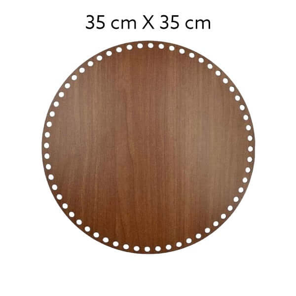 Maak een mand, dienblad of servettenhouder met deze houten bodem.