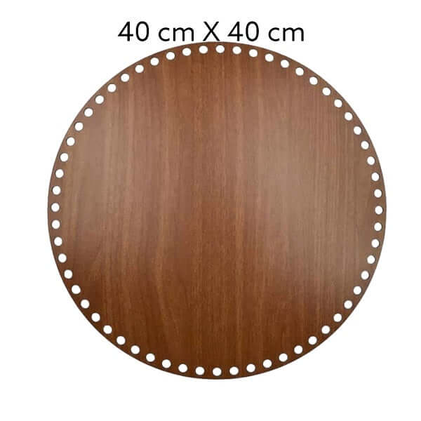 Maak een mand, dienblad of servettenhouder met deze houten bodem.