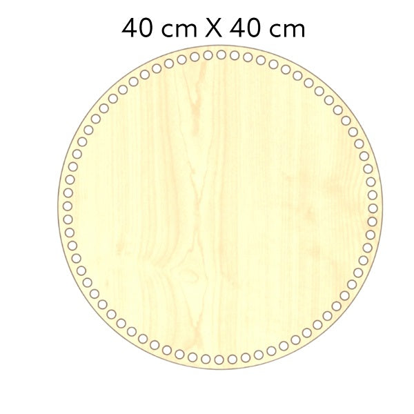 Blank houten MDF bodem 40cm – voor manden, tassen en dienbladen. Hobbygaren.nl