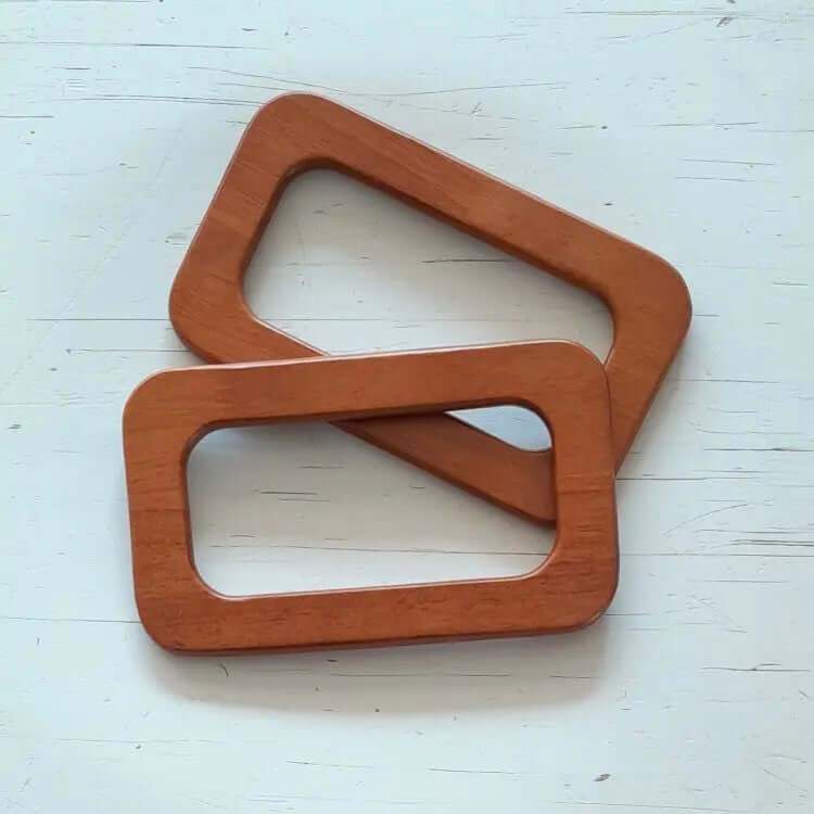 Houten Tashengsels- Rechthoek-Bruin - Hobbygaren