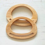 Houten Tashengsels- Ovaal-Naturel - Hobbygaren